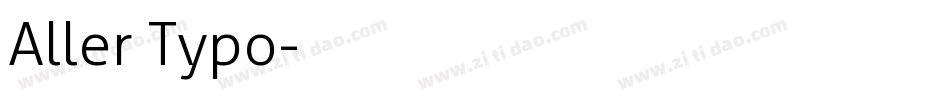 Aller Typo字体转换